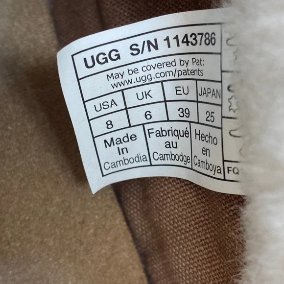 UGG Marin Mini Boots Women Size 8 Chestnut Brown Good Suede Shearling 1143786 - Picture 4 of 13